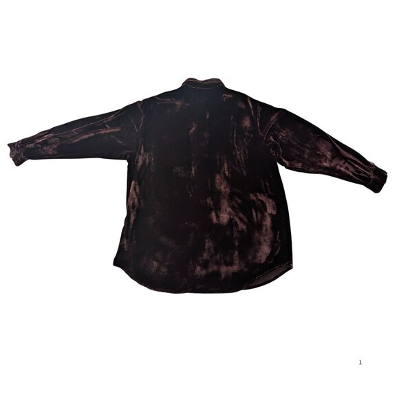 JONES & CO Velvet Button-Down Shirt – Size M (EUC) - Picture 3 of 4